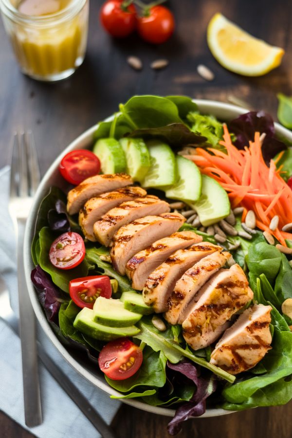 Try this fresh and flavorful Grilled Chicken Salad! Packed with protein, crisp veggies, and a zesty dressing, it’s perfect for a healthy meal
